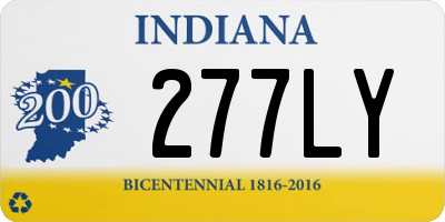 IN license plate 277LY