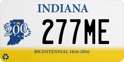 IN license plate 277ME