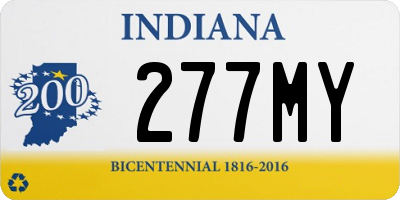 IN license plate 277MY