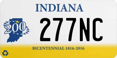 IN license plate 277NC