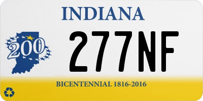 IN license plate 277NF