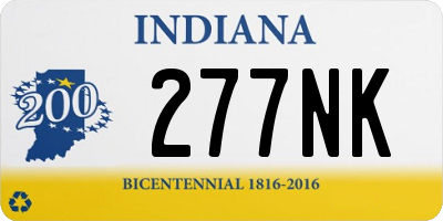 IN license plate 277NK