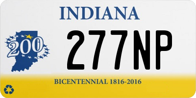 IN license plate 277NP