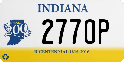 IN license plate 277OP