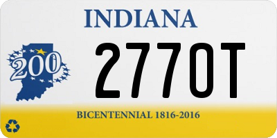 IN license plate 277OT