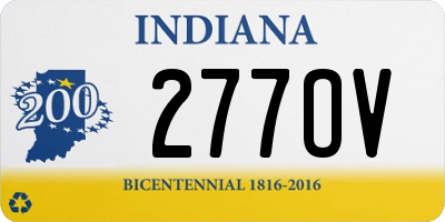 IN license plate 277OV