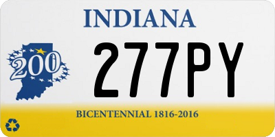 IN license plate 277PY