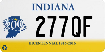 IN license plate 277QF