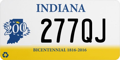 IN license plate 277QJ