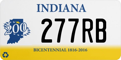 IN license plate 277RB