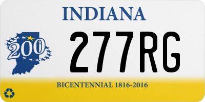 IN license plate 277RG