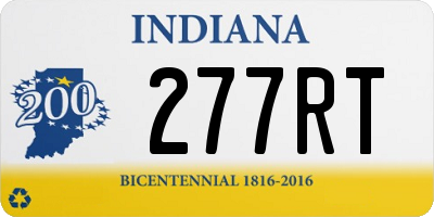 IN license plate 277RT