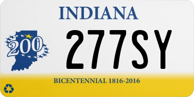 IN license plate 277SY