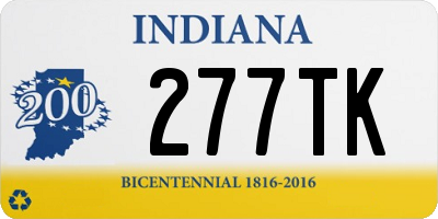 IN license plate 277TK