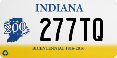 IN license plate 277TQ