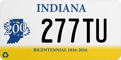 IN license plate 277TU