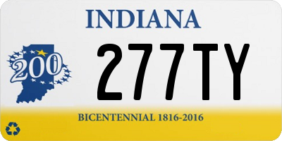 IN license plate 277TY