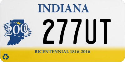 IN license plate 277UT