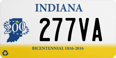 IN license plate 277VA