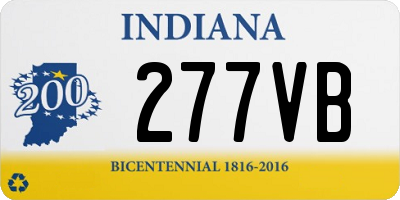 IN license plate 277VB