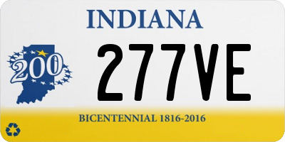 IN license plate 277VE