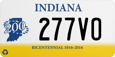 IN license plate 277VO