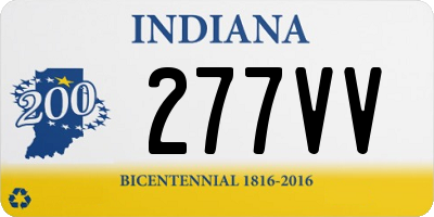 IN license plate 277VV