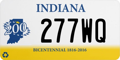 IN license plate 277WQ