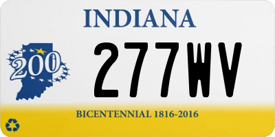 IN license plate 277WV