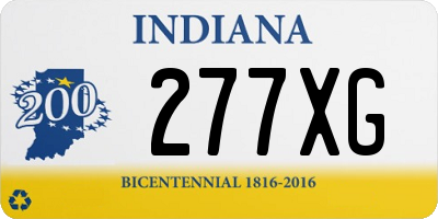 IN license plate 277XG