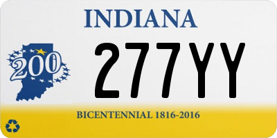 IN license plate 277YY