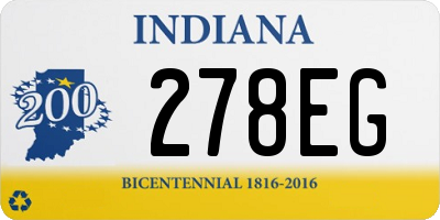 IN license plate 278EG