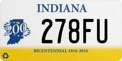 IN license plate 278FU