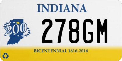 IN license plate 278GM