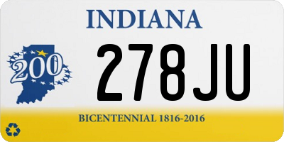 IN license plate 278JU