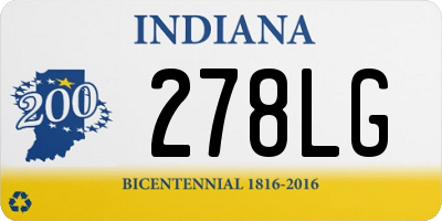 IN license plate 278LG