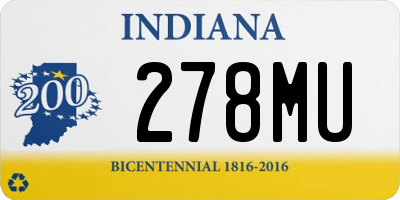 IN license plate 278MU