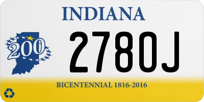 IN license plate 278OJ