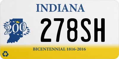 IN license plate 278SH