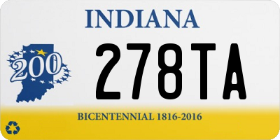 IN license plate 278TA