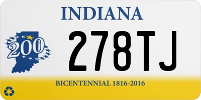 IN license plate 278TJ