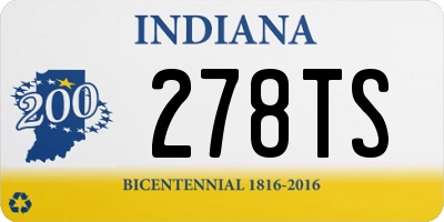 IN license plate 278TS