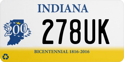 IN license plate 278UK