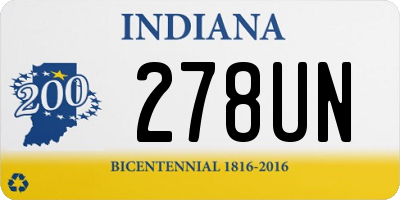 IN license plate 278UN