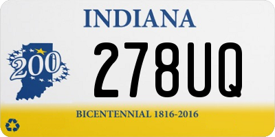 IN license plate 278UQ