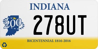 IN license plate 278UT