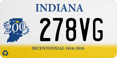 IN license plate 278VG