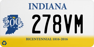 IN license plate 278VM