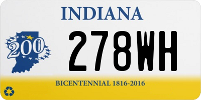IN license plate 278WH