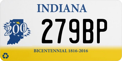 IN license plate 279BP